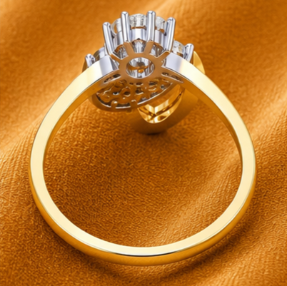 Celestia Bloom Diamond Ring view 5
