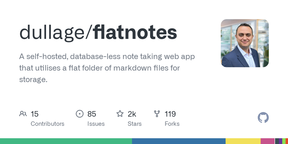 Screenshot of flatnotes