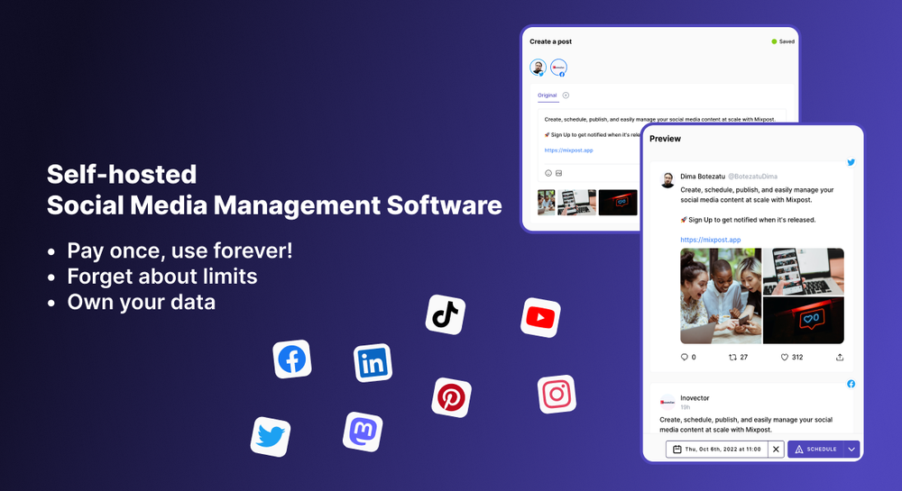 Screenshot of Mixpost