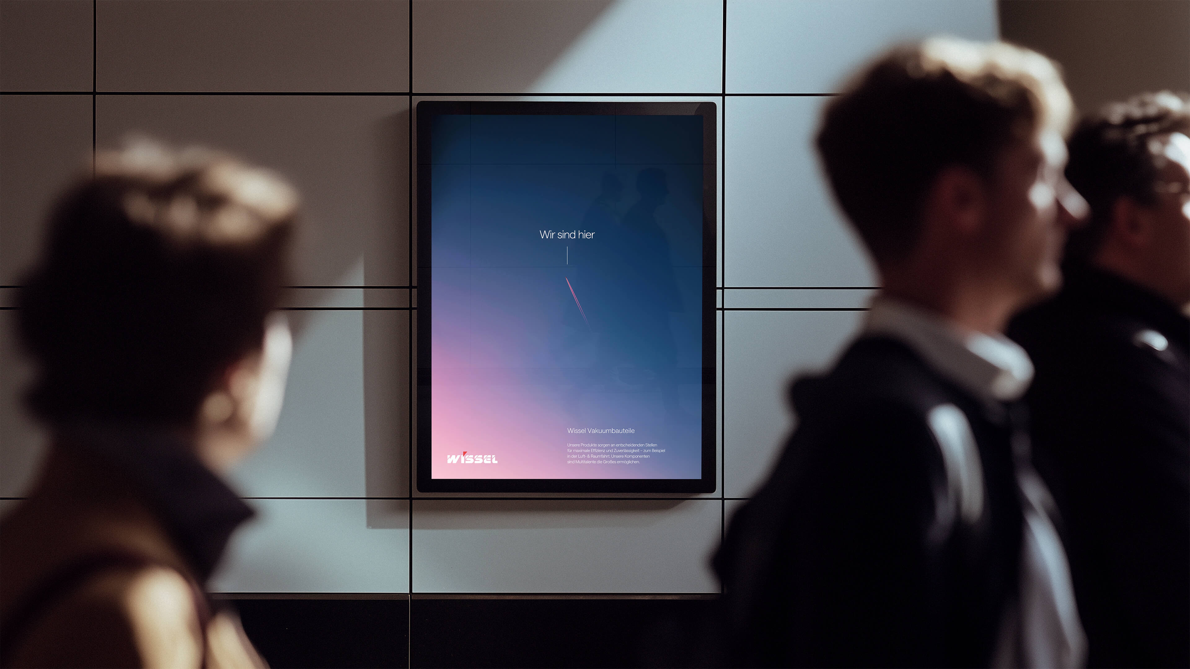 Poster "Wir sind hier" campaign for WISSEL