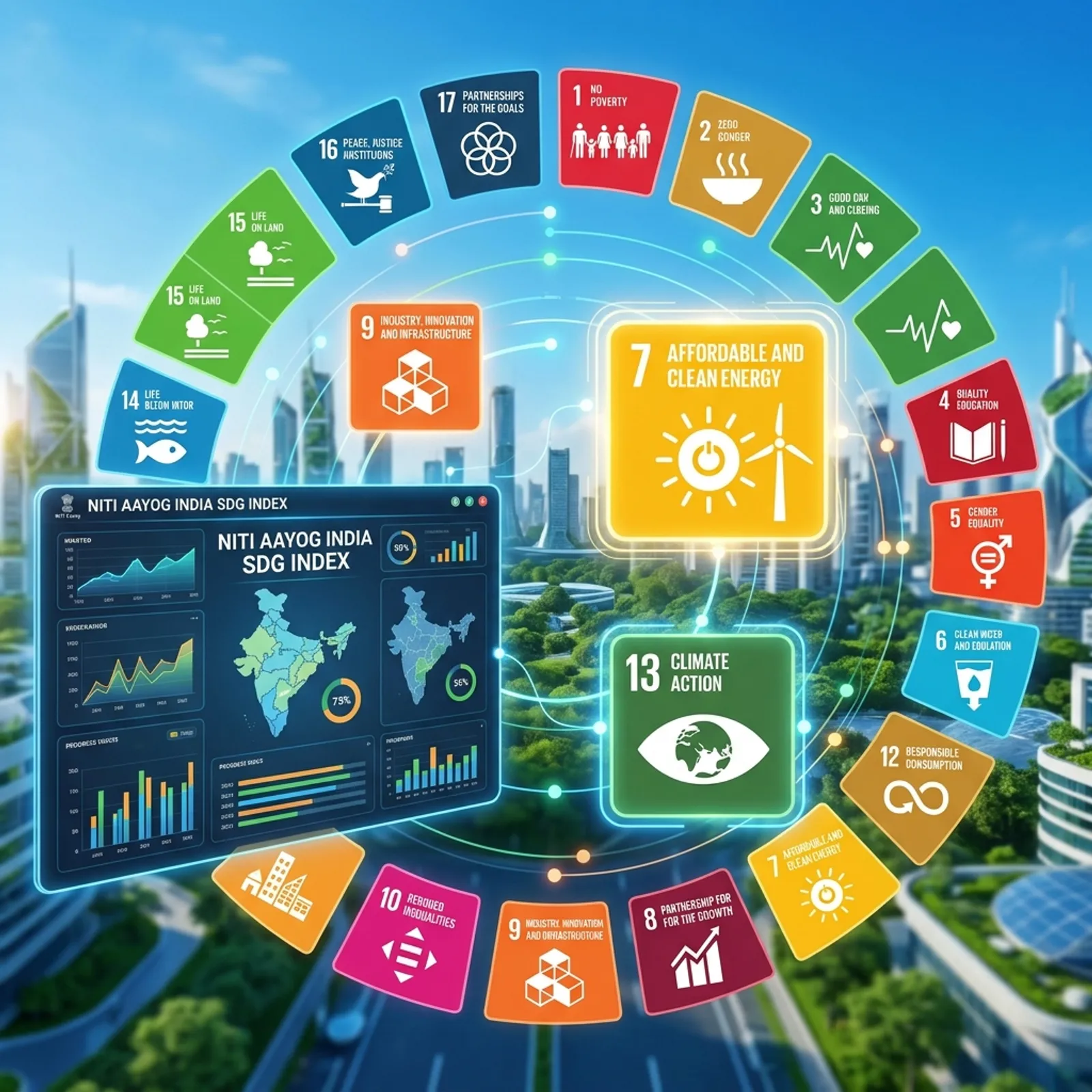 India SDG Index 2026 Sustainable Development Goals 94th Rank MPPSC UPSC Notes