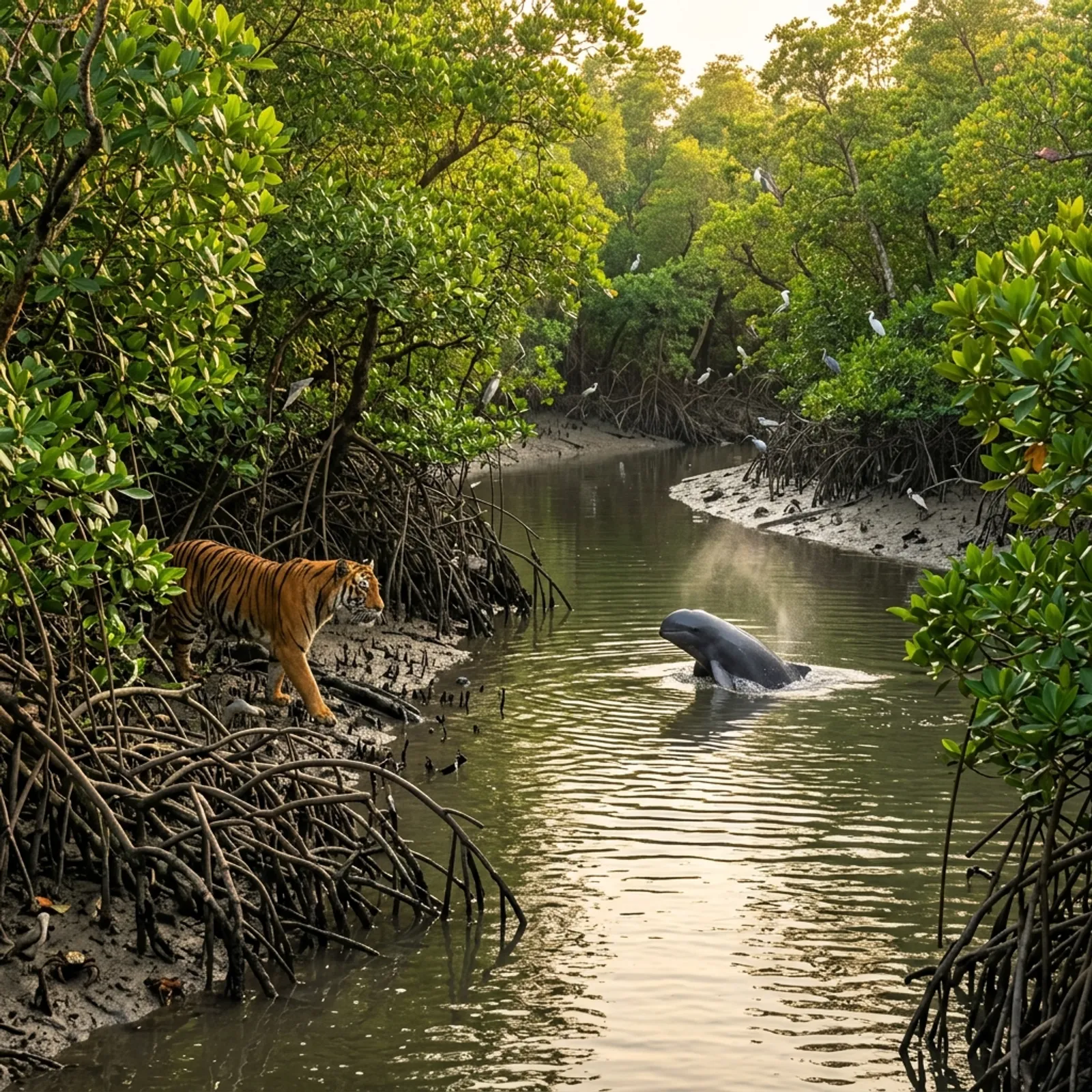 Sundarban Wetland West Bengal Largest Ramsar Site India Bengal Tiger Mangroves