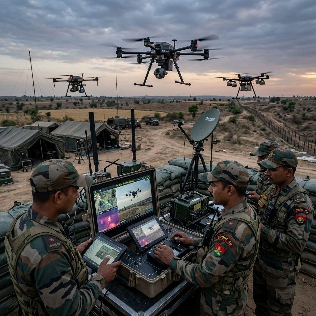 India's First Drone Battalion Operations along Punjab International Border