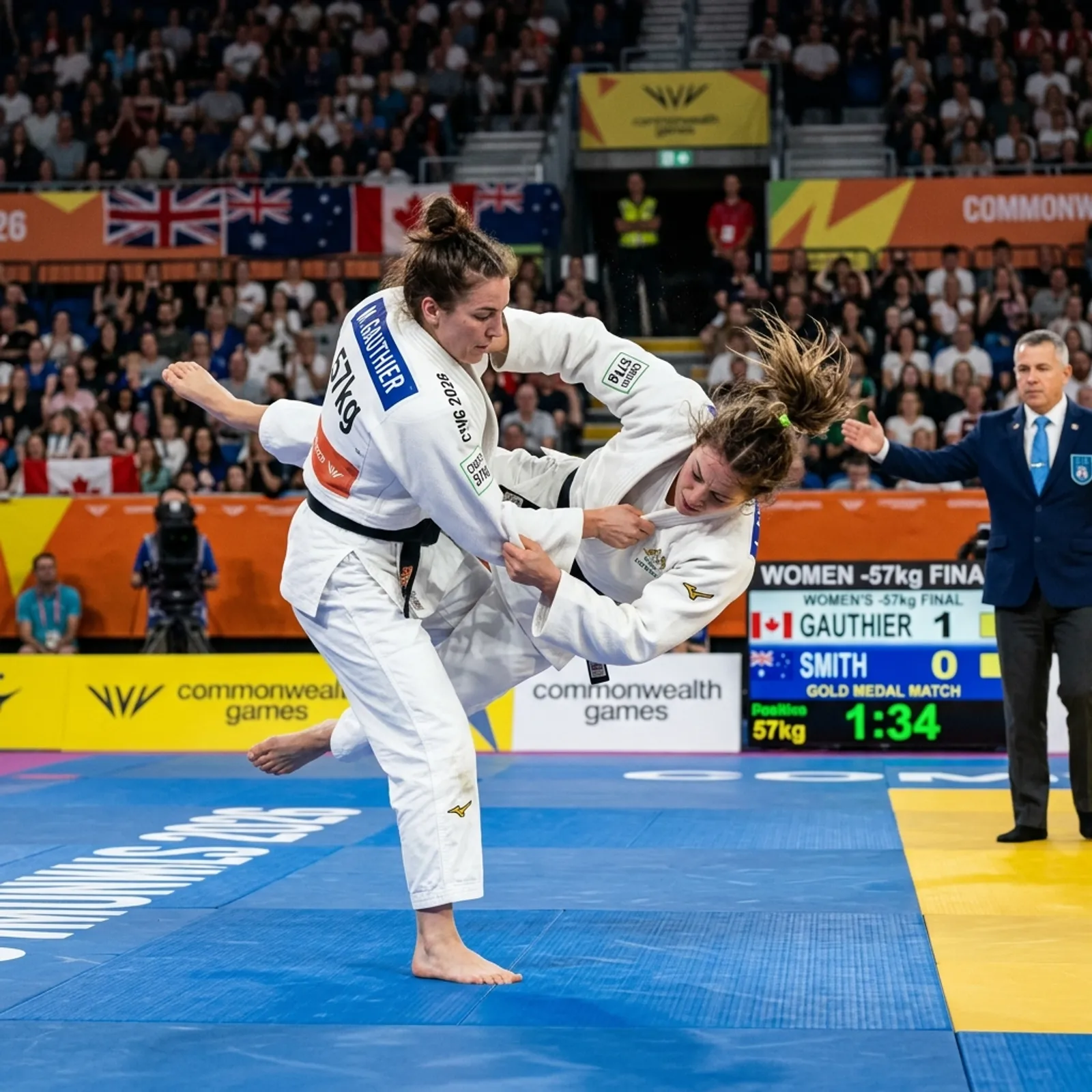 यामिनी मौर्य जूडो 57kg फाइनल बाउट (Yamini Maurya Judo 57kg Bout CWG 2026)