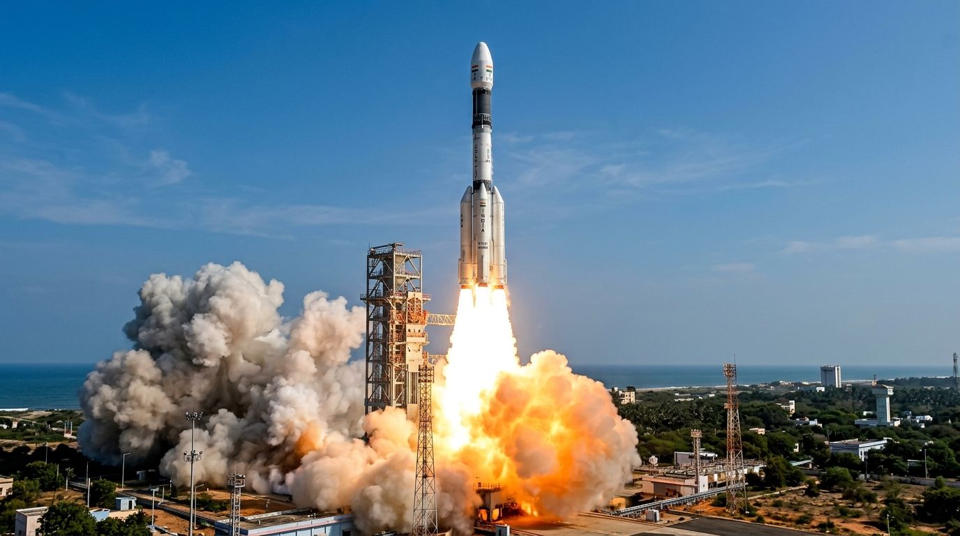 ISRO GSLV-F17 Rocket Launching EOS-05 Satellite from Sriharikota