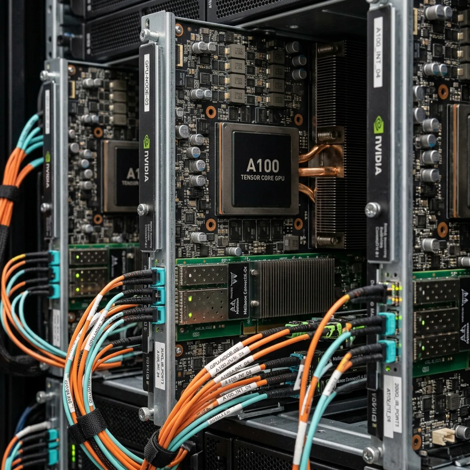 NVIDIA A100 Tensor Core GPUs cluster powering PARAM Pragya supercomputer at IIT Delhi Sonipat