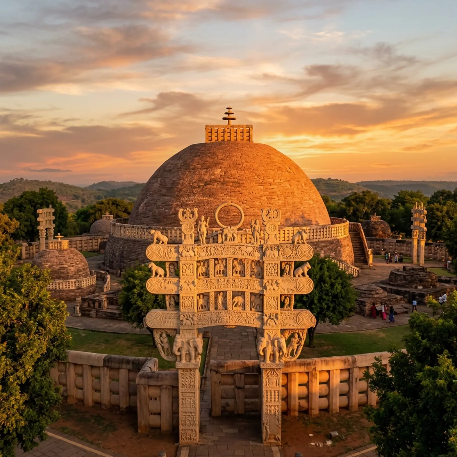 Great Stupa at Sanchi Raisen Madhya Pradesh UNESCO World Heritage Site MPPSC UPSC Notes