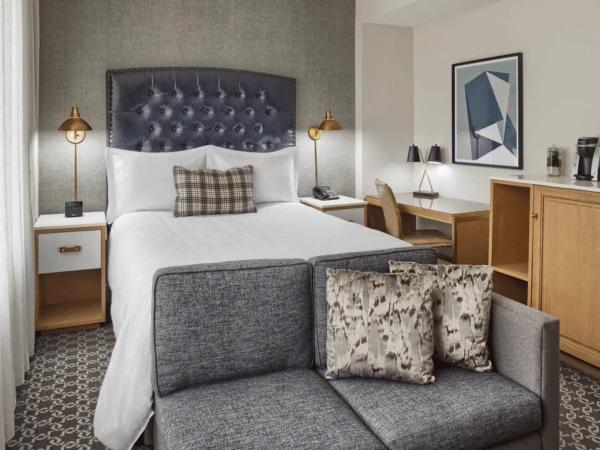 One of the rooms of Hotel Teatro, a dog friendly hotel Denver