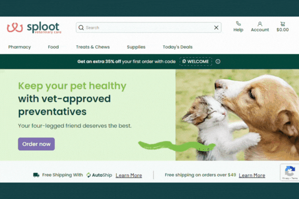 An overview of SplootRX, an online pet store in Chicago, providing high-quality pet food, supplements, pet medications, and more