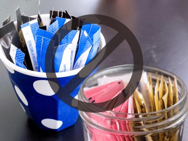 Various types of artificial sweetener which is potentially harmful to dogs and should be avoided in a homemade dog treats recipe