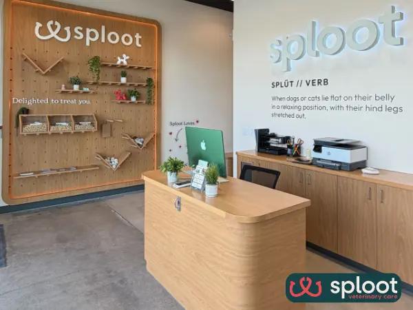 The reception area of Sploot Veterinary Care - Holladay, one of the best nearby Salt Lake City Vet Clinics