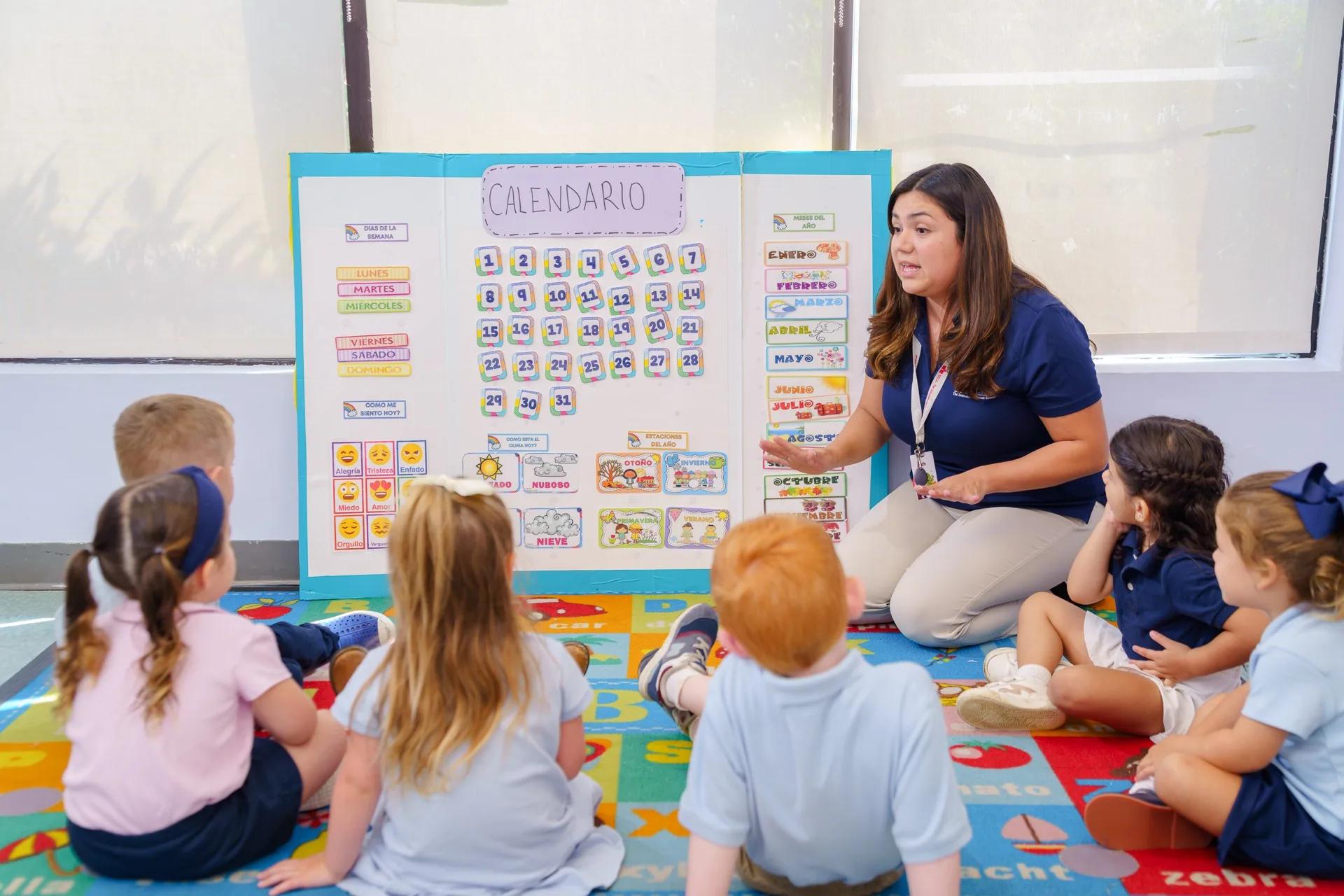 Spanish immersion classroom