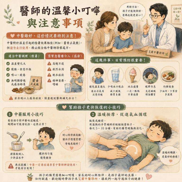 中醫提供兒童夏季腸胃保健與陰暑衛教