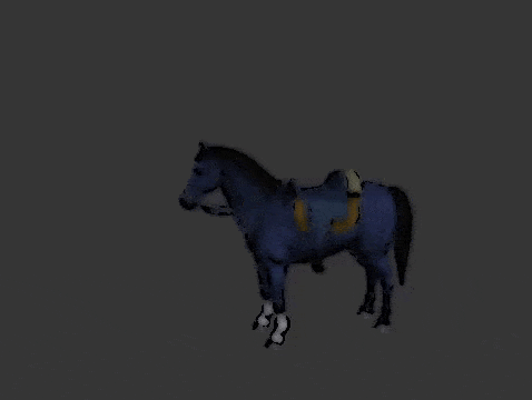 Our very first rendering of a scene