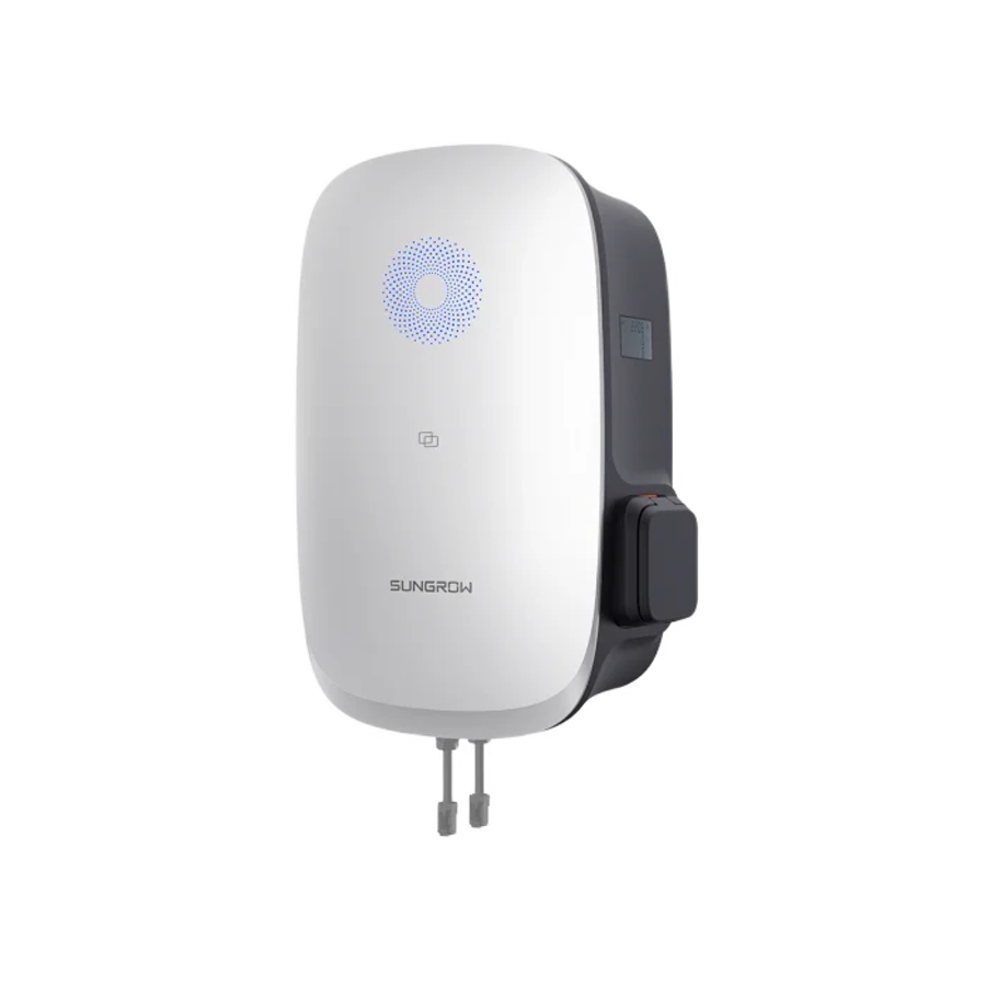 Sungrow AC22E-G2 – stație de încărcare EV 22 kW, vedere frontală cu priza Type 2