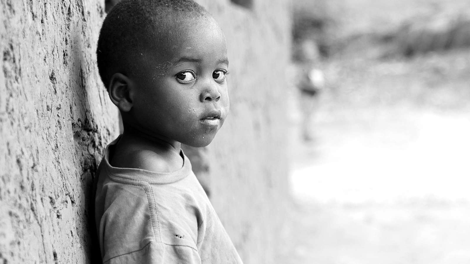 Children in a village in Uganda