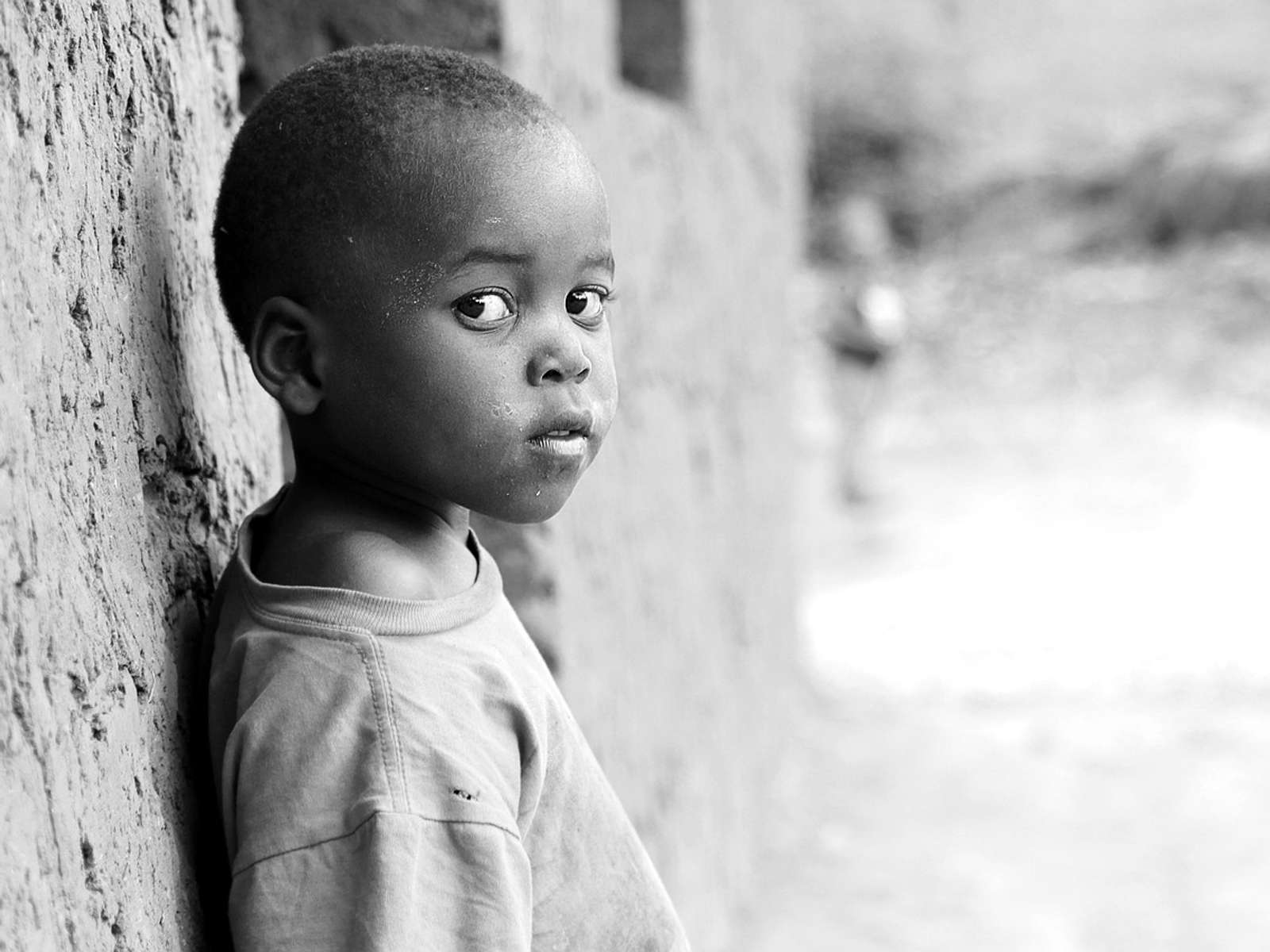Children in a village in Uganda