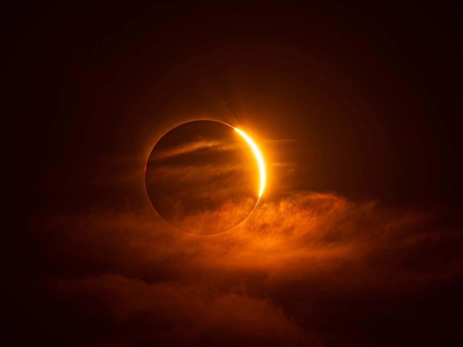 The Sun's corona visible during a total solar eclipse