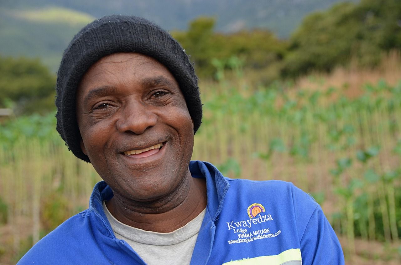 Portrait of a farmer in Zimbabwe