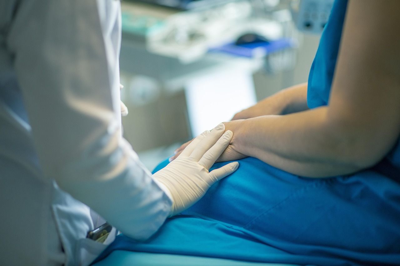 A hospital treatment room