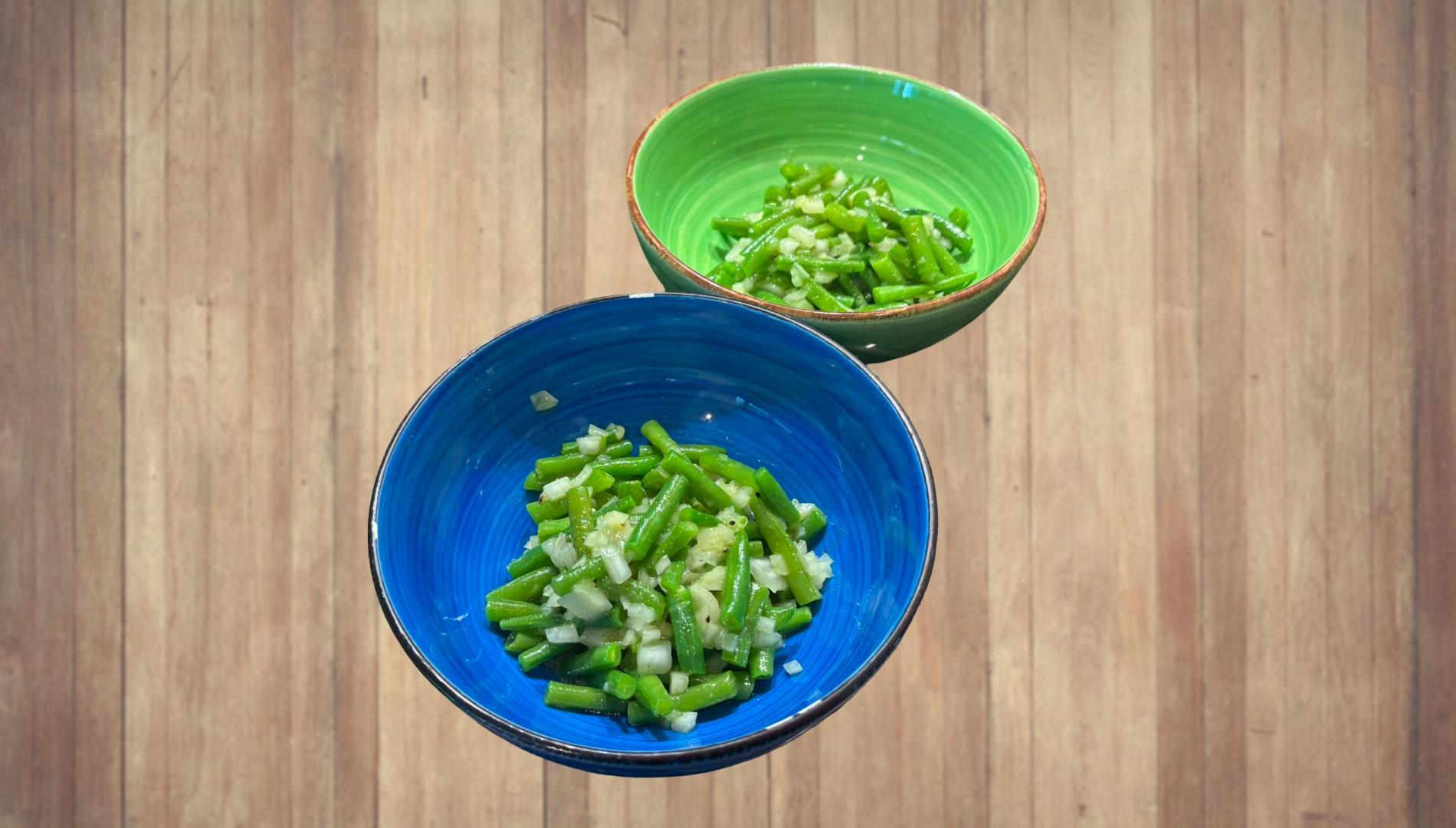 Schneller grüne Bohnen Salat