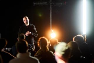 Jeff Carey speaking to audience