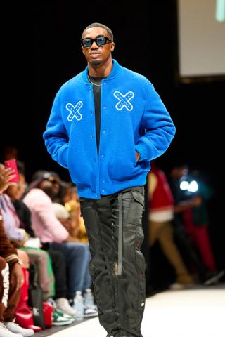 Huey model on the runway.