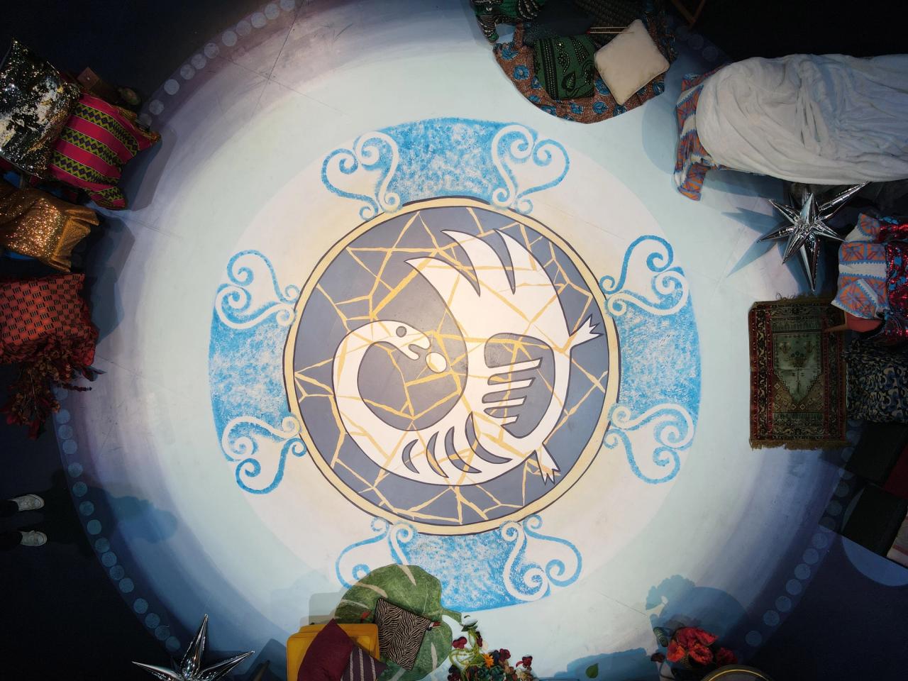 The stage of Funktopia: The Dark Tower as seen from above.