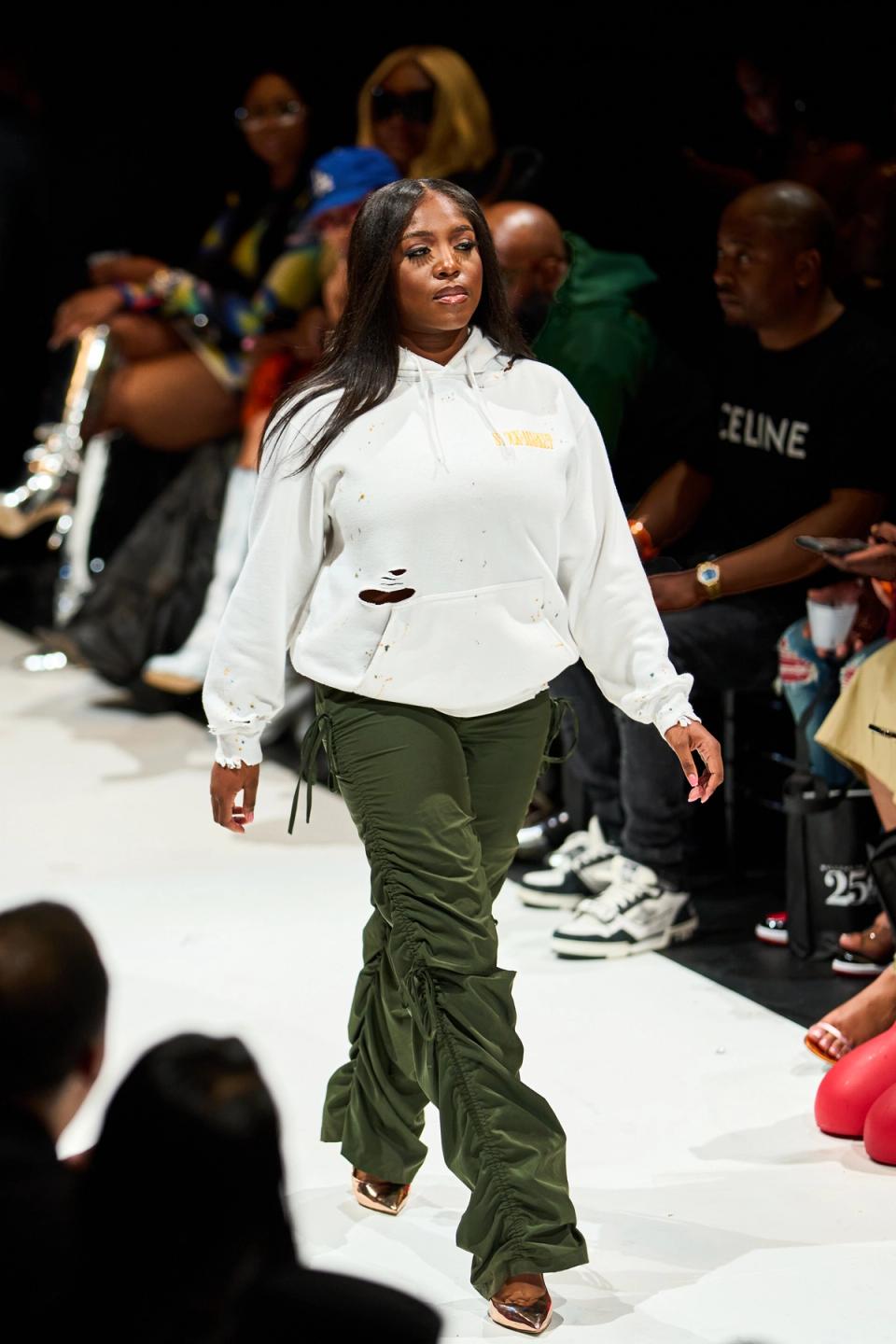 A model on the runway.