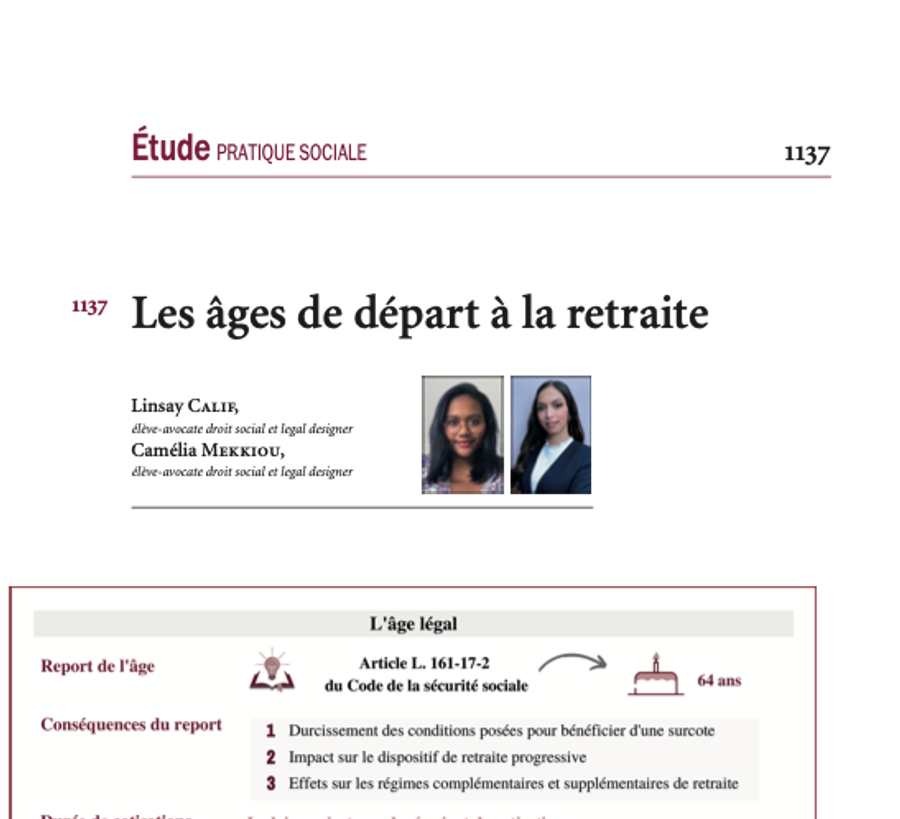 Infographie : âges légaux et conditions de départ à la retraite après la réforme