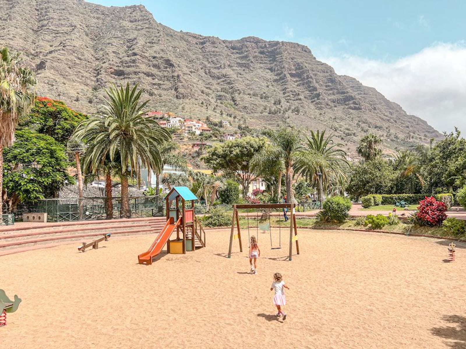 Parque de El Curato en Hermigua, La Gomera