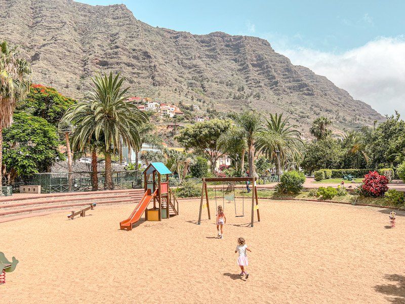 Parque de El Curato en Hermigua, La Gomera