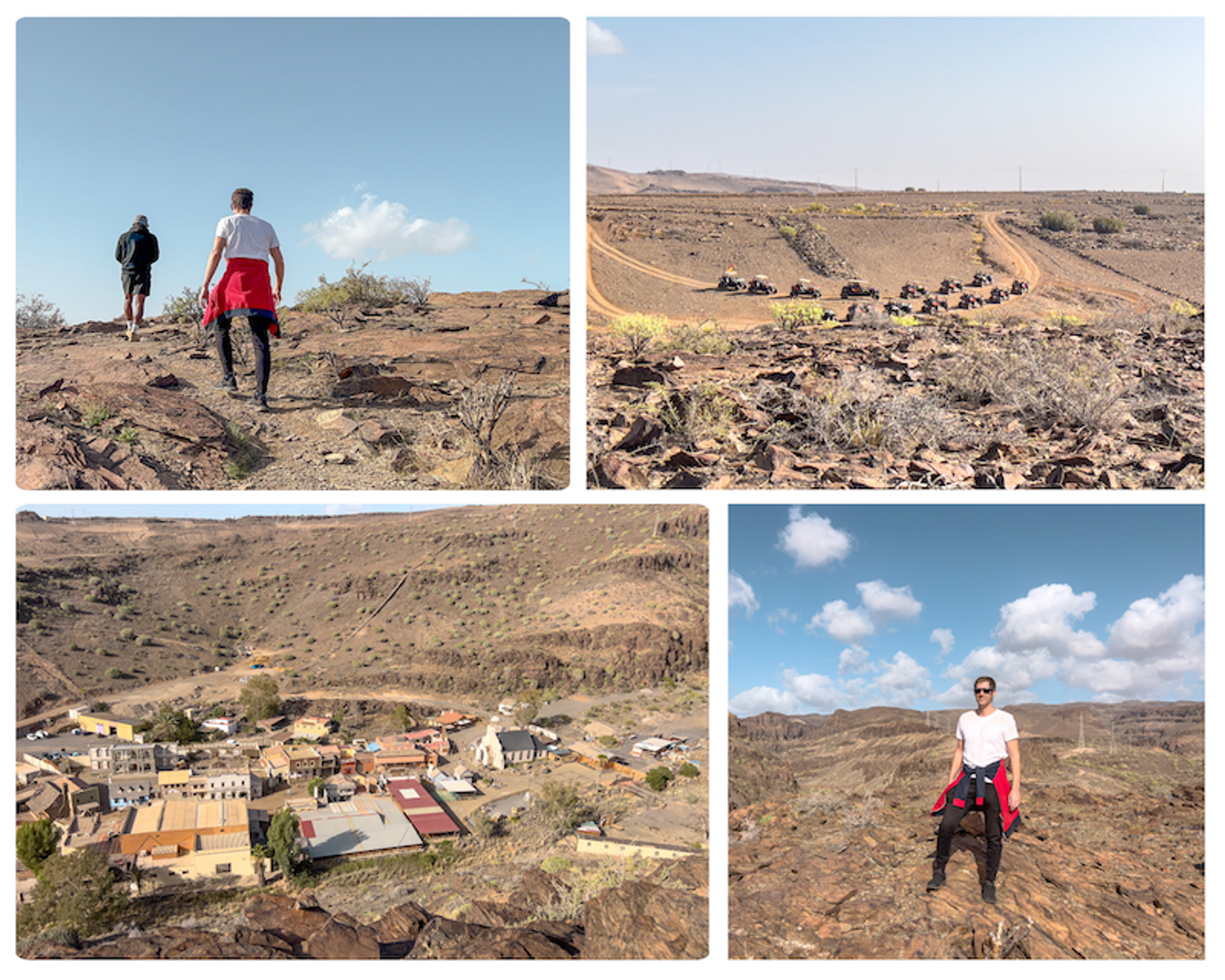 Paisaje árido del sur de Gran Canaria desde el buggy