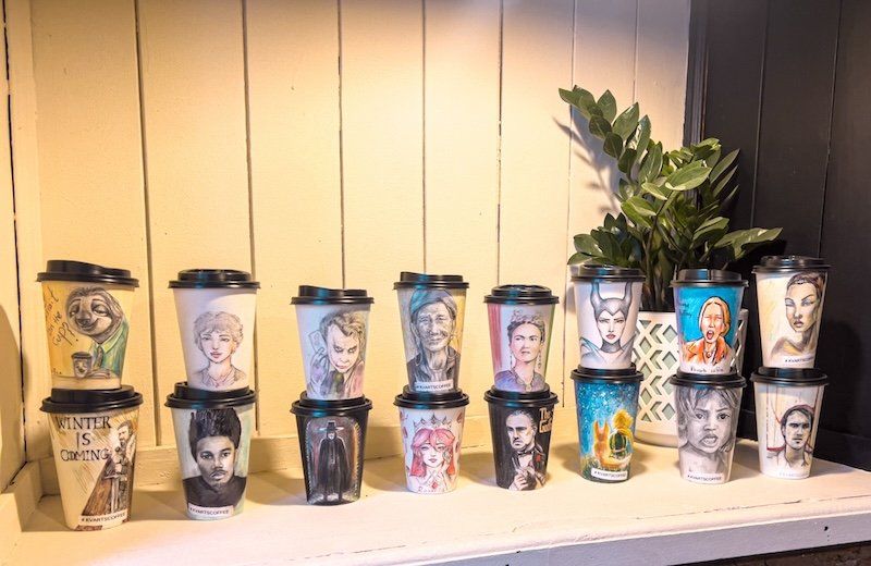 Kvarts Coffee, café con mucho arte en Tiflis