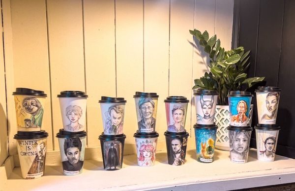 Kvarts Coffee, café con mucho arte en Tiflis