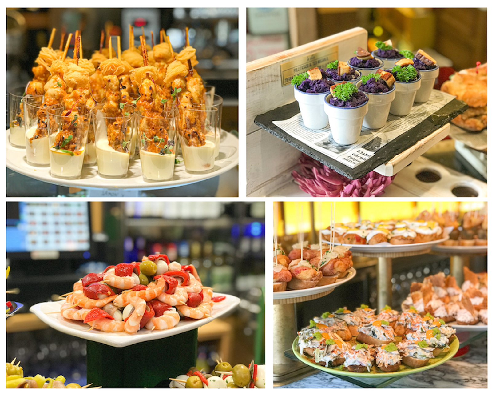 Variedad de Pintxos en Bilbao 