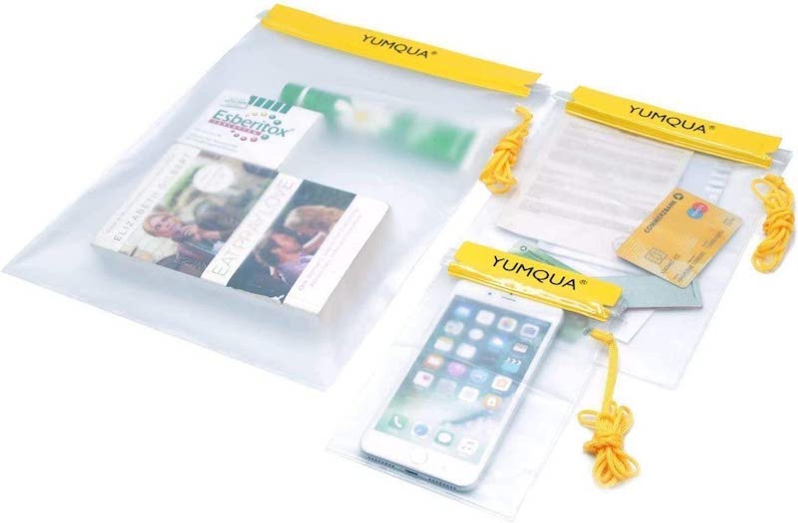 Bolsas Impermeables, Funda Impermeable para Cámara, Teléfono móvil, Documento y Mapa, 3 Piezas
