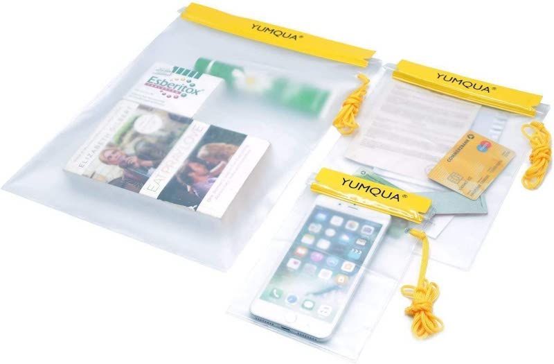 Bolsas Impermeables, Funda Impermeable para Cámara, Teléfono móvil, Documento y Mapa, 3 Piezas