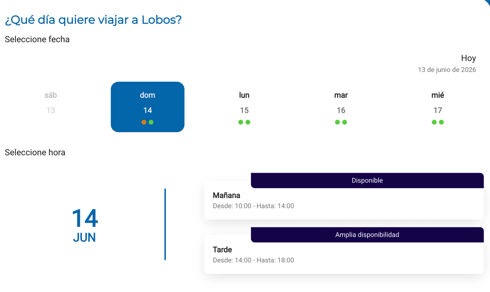 Web donde solicitar el permiso para la Isla de Lobos