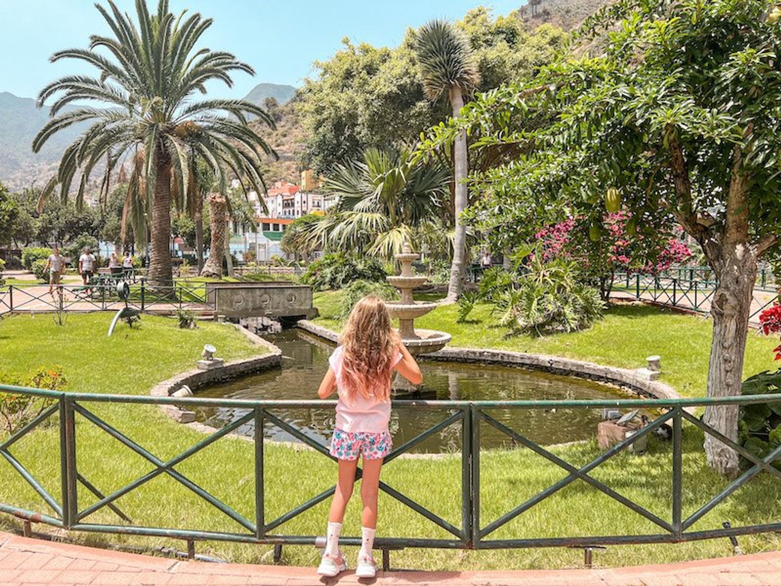 Parque de el Curato en Hermigua, La Gomera