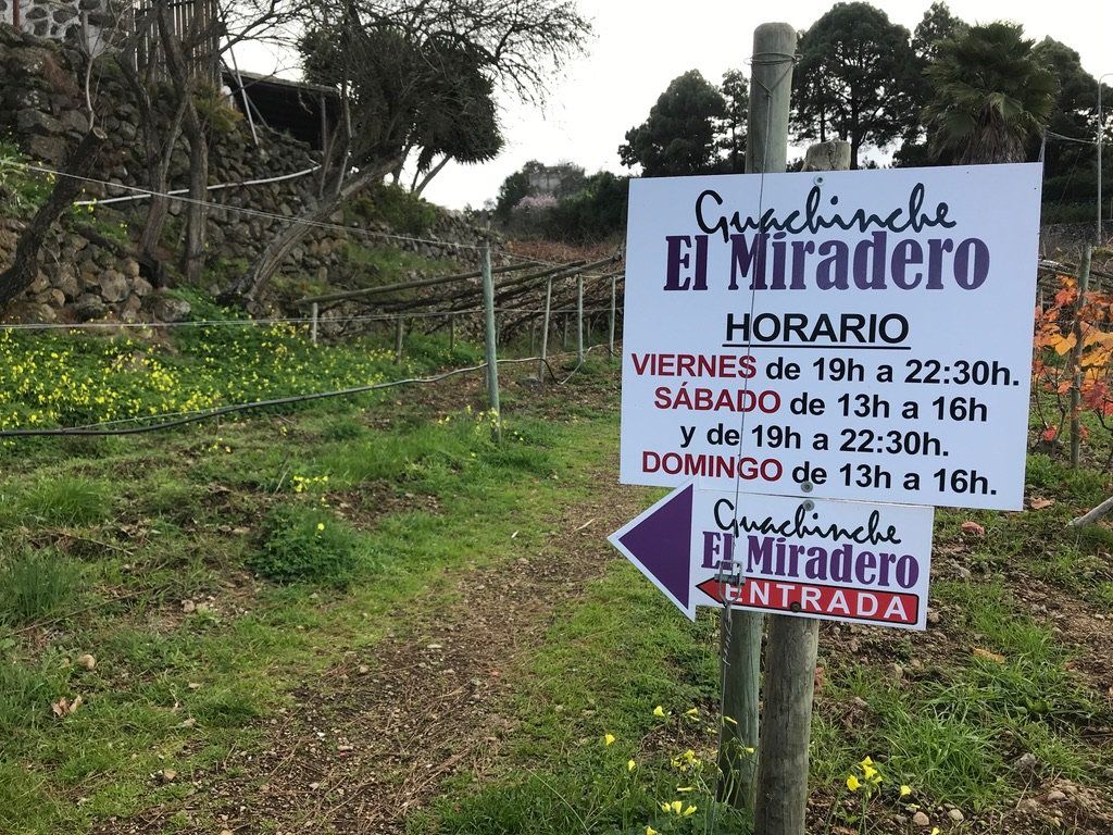 Guachinche el Miradero en Icod de Los Vinos, Tenerife