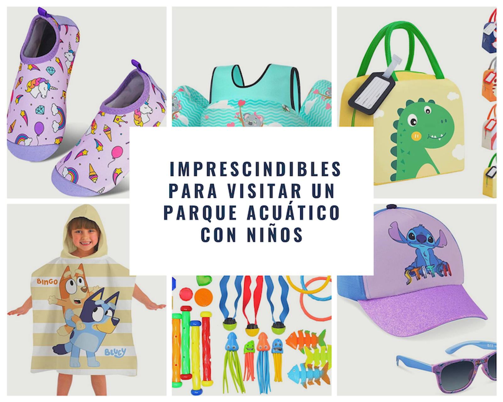 9 Imprescindibles que debes llevar si visitas un parque acuático con niños