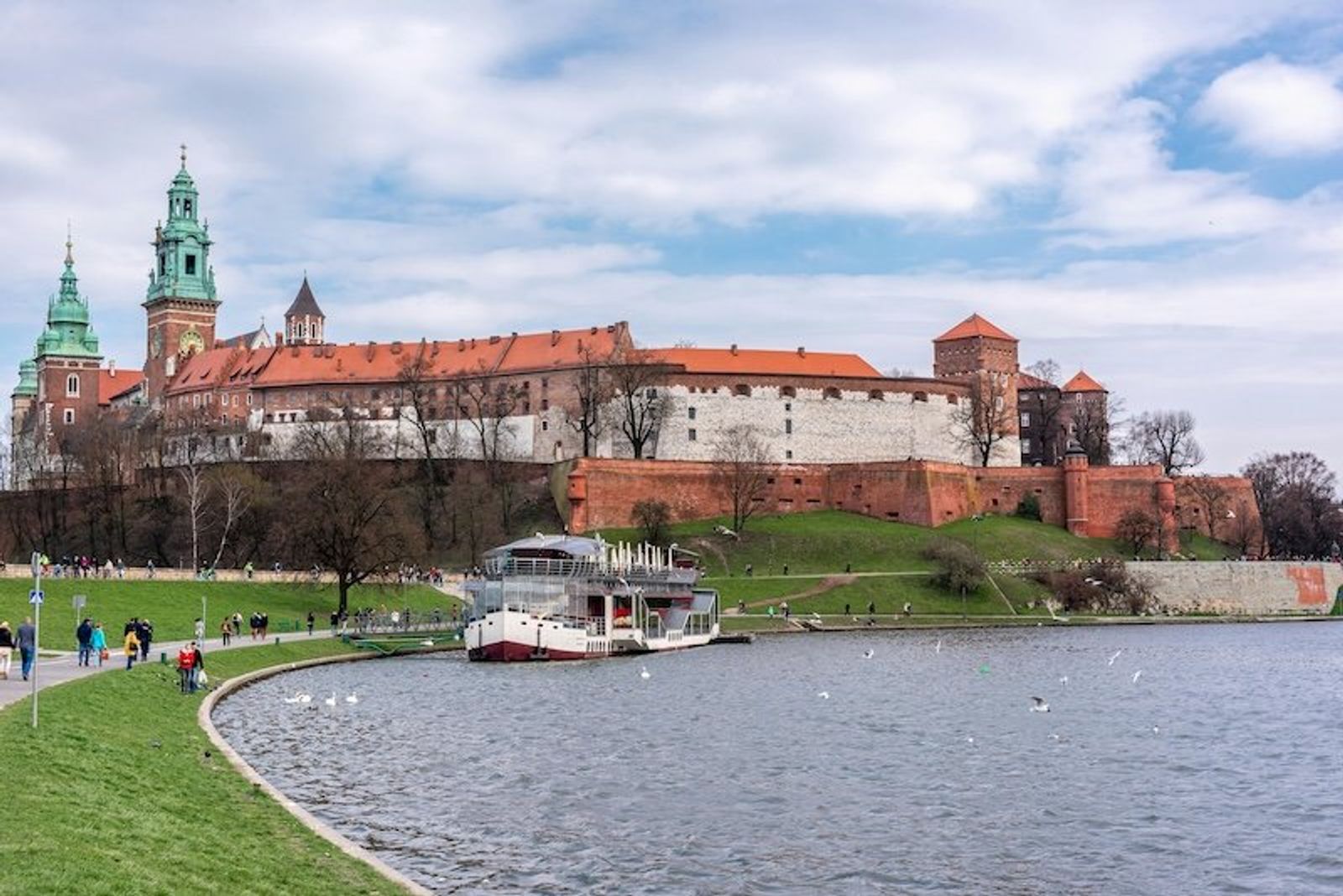 View of Wawel Castle from the Vistula River