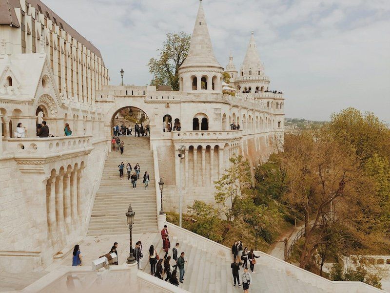 Bastión de Los Pescadores en Budapest, Hungría