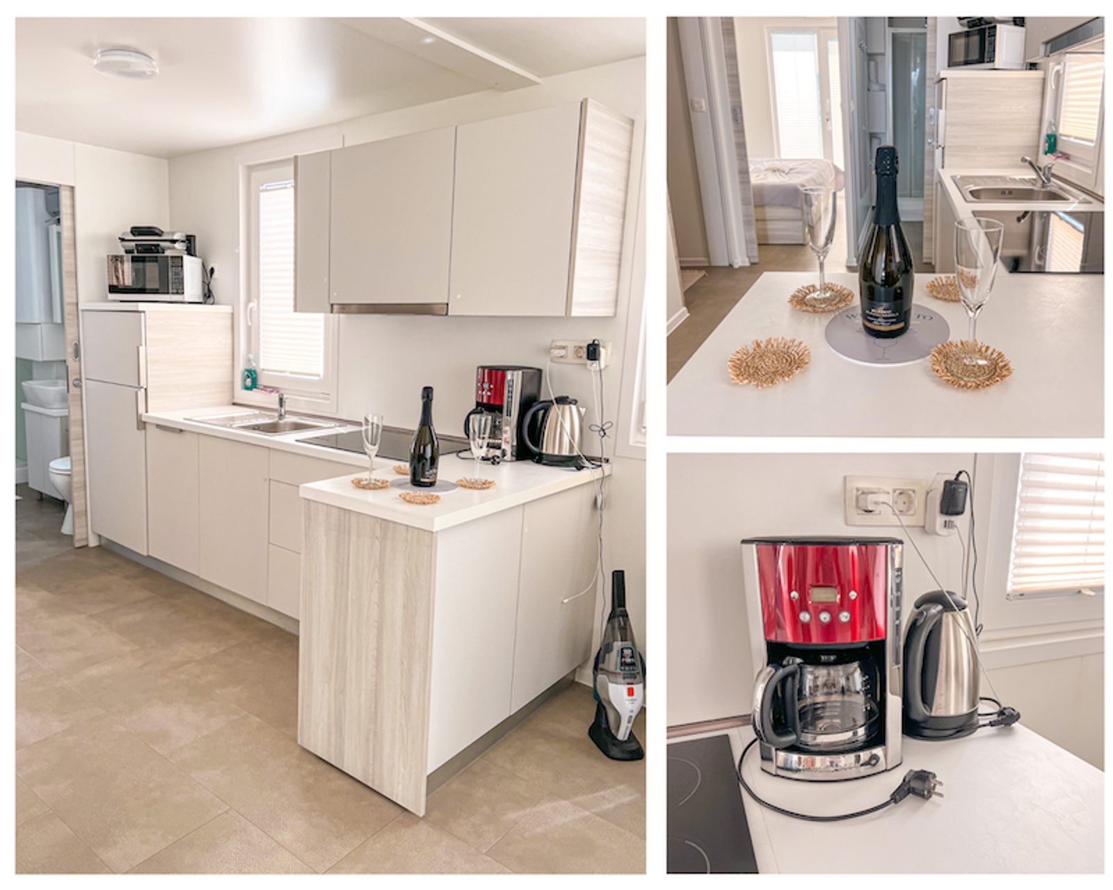Cocina de la casa flotante MARINA LUX en Portoroz, Eslovenia 