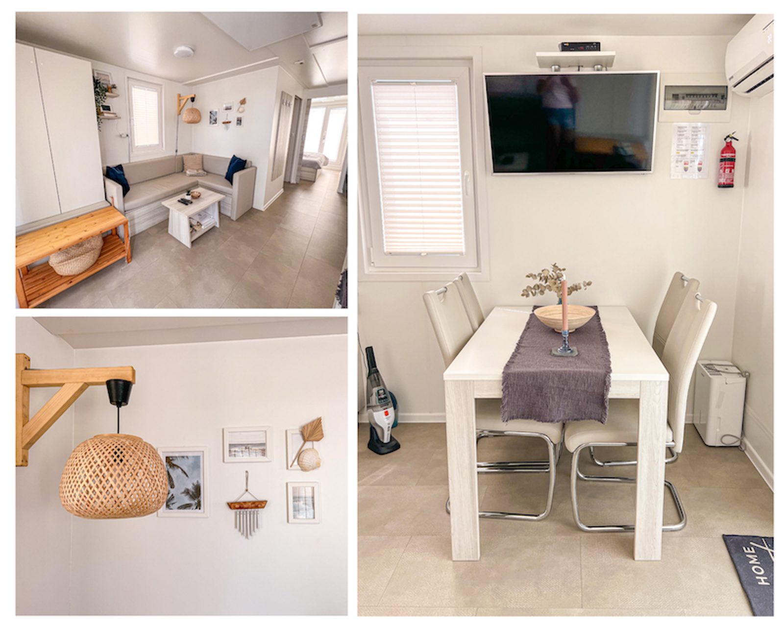 Salón comedor de la casa flotante MARINA LUX en Portoroz, Eslovenia 