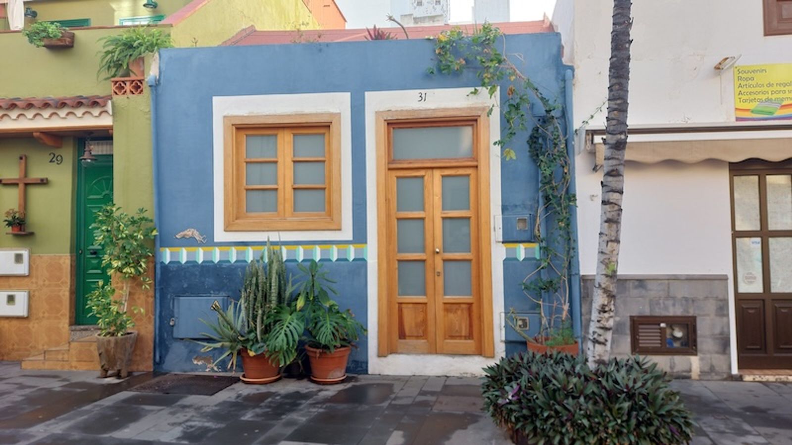 Casitas de colores en Puerto de la Cruz