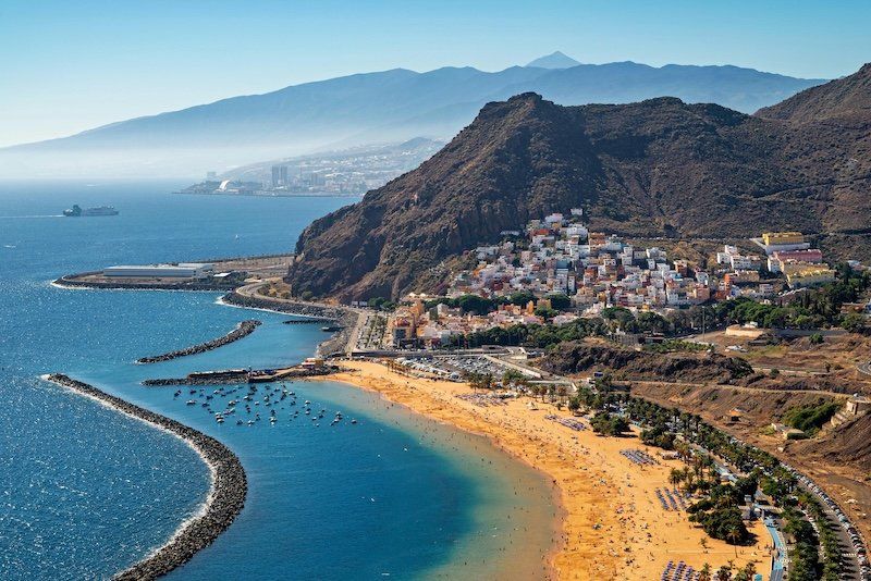 La playa de Las Teresitas, en Santa Cruz de Tenerife