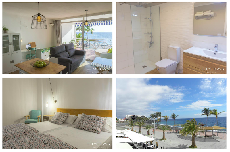 Apartamento Atlántico Playa, a un minuto de la playa de Puerto Naos, La Palma