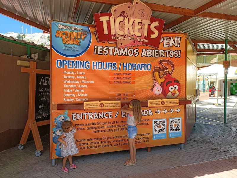 Horarios del Angry Bird Activity Park
